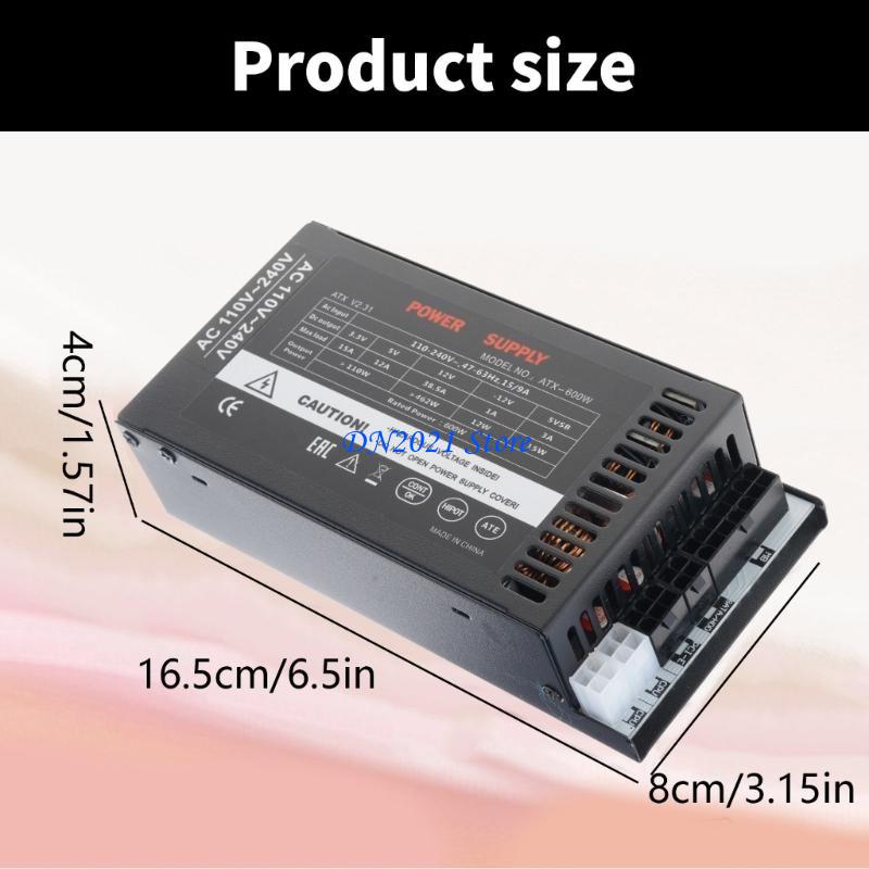 Flex Atx Power Supply 600W 1U - F3KE 조용한 냉각 팬 600W Flexs